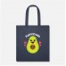 Mamacado Pregnant Mom Mama Design Cute Avocado Navy Tote Bag